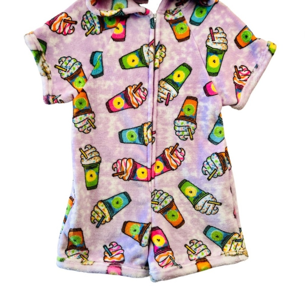 Fun Frappes Kids Pajama Romper - Multicolor